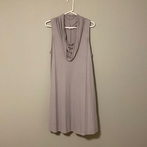 Grey cowl neck dress